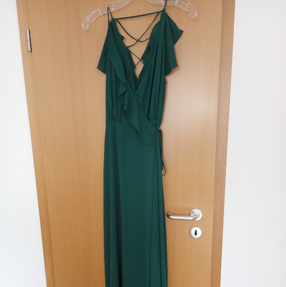 WAYF JAMIE RUFFLE WRAP MAXI DRESS ❤️IN STORES❤️ - Picture 5 of 5